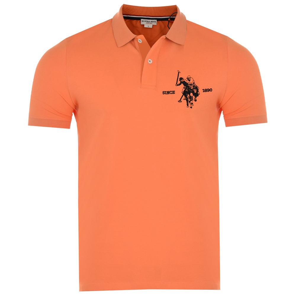 Polo Orange Homme US Polo ASSN Salk pas cher