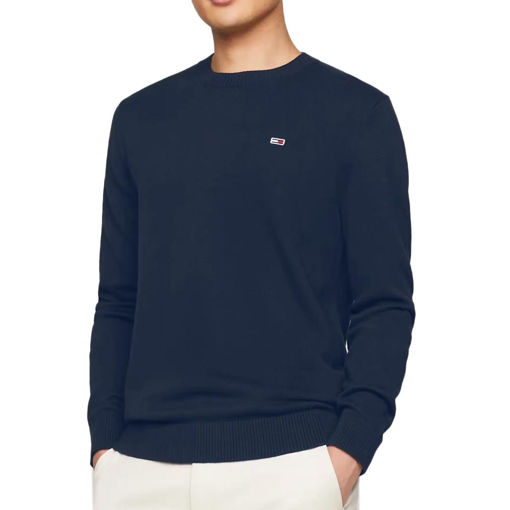 Pull Marine Homme Tommy Hilfiger Ess Light pas cher