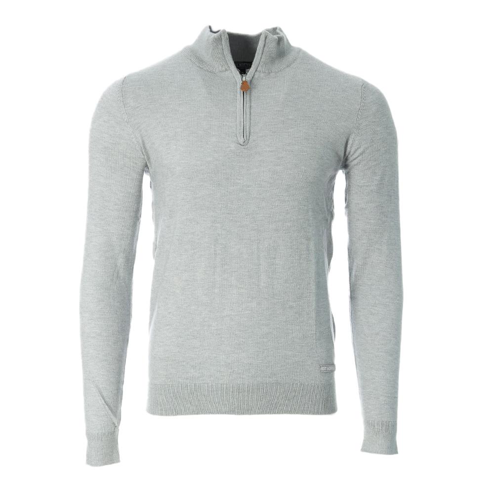 Pull Gris Homme Best Mountain 04-LG0 pas cher