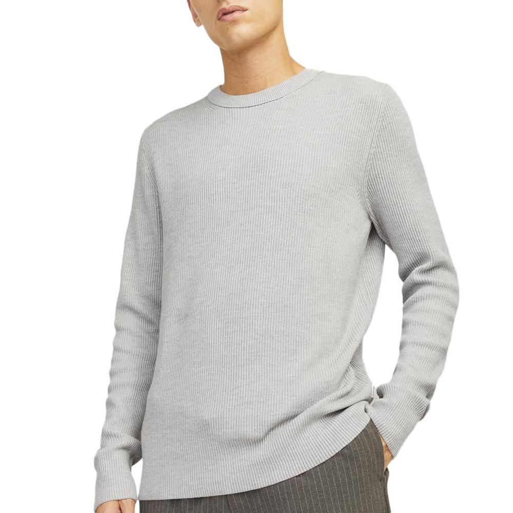 Pull Gris Homme Jack & Jones Perfect pas cher