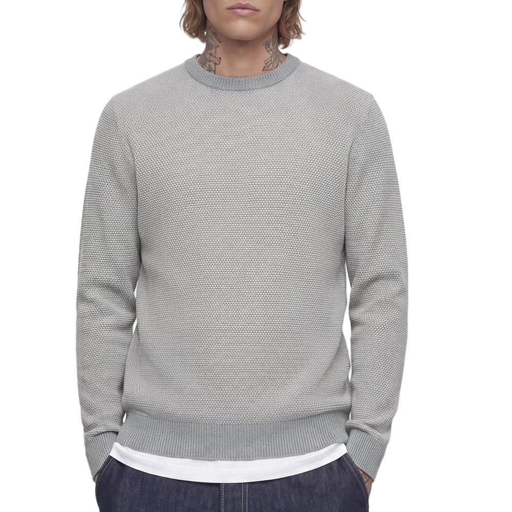 Pull Gris Homme Jack & Jones Globe Knit pas cher