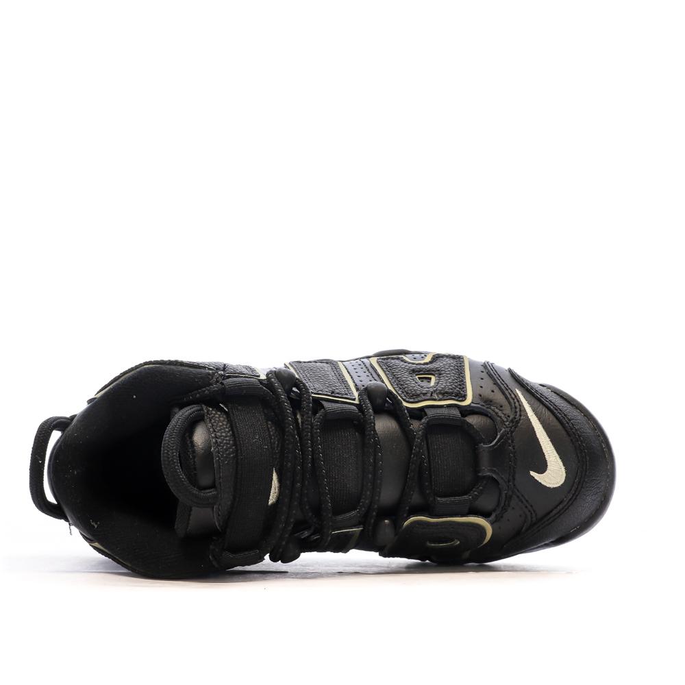 Baskets Noires Garçon Nike Air More Uptempo vue 4