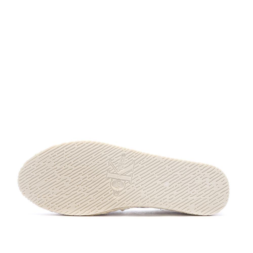 Espadrilles Ecru Femme Calvin Klein Jeans Flatform vue 5