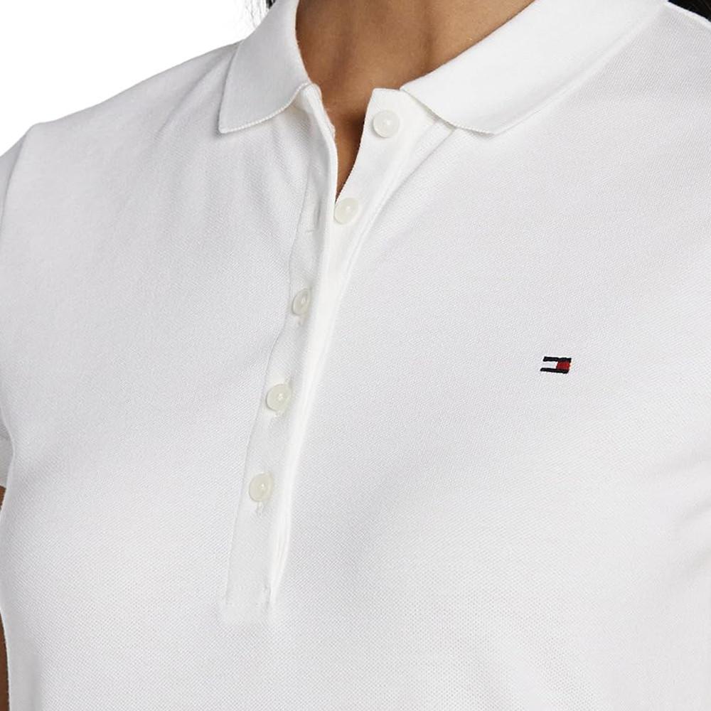 Polo Blanc Femme Tommy Hilfiger Heritage vue 3