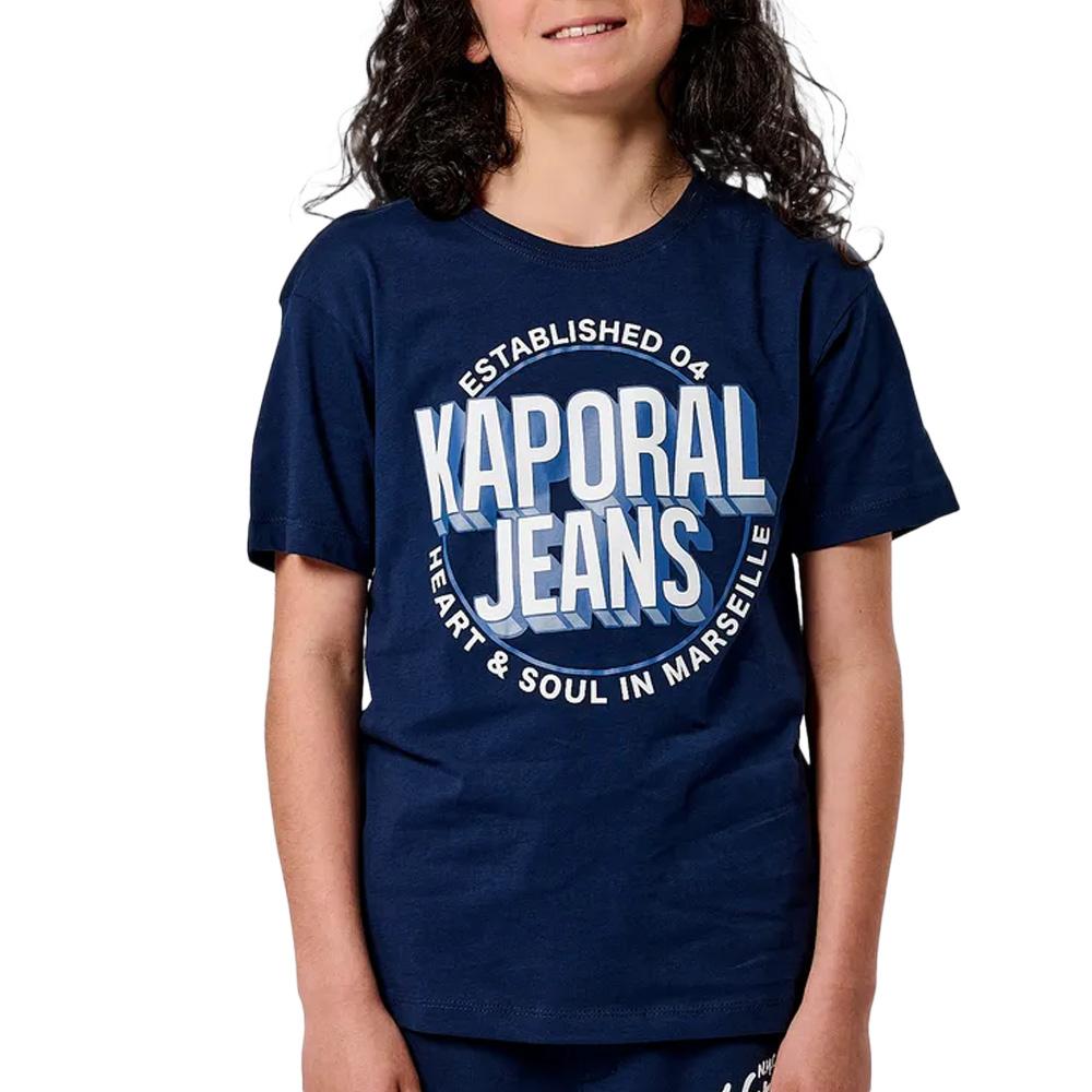 T-Shirt Marine Garçon Kaporal Otler pas cher