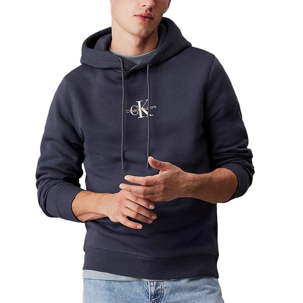 Sweat Marine Homme Calvin Klein Jeans Monologo pas cher