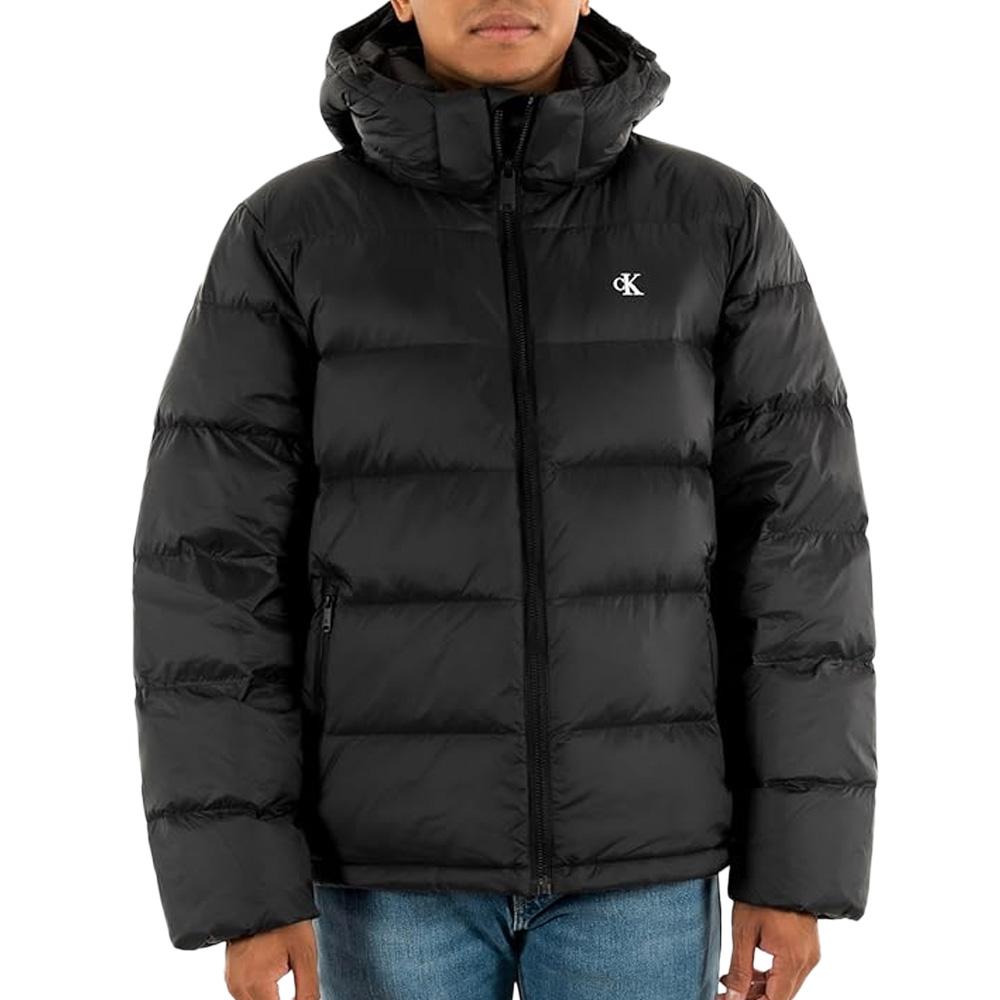 Doudoune Noir Homme Calvin Klein Jeans Ls Nylon Zip pas cher