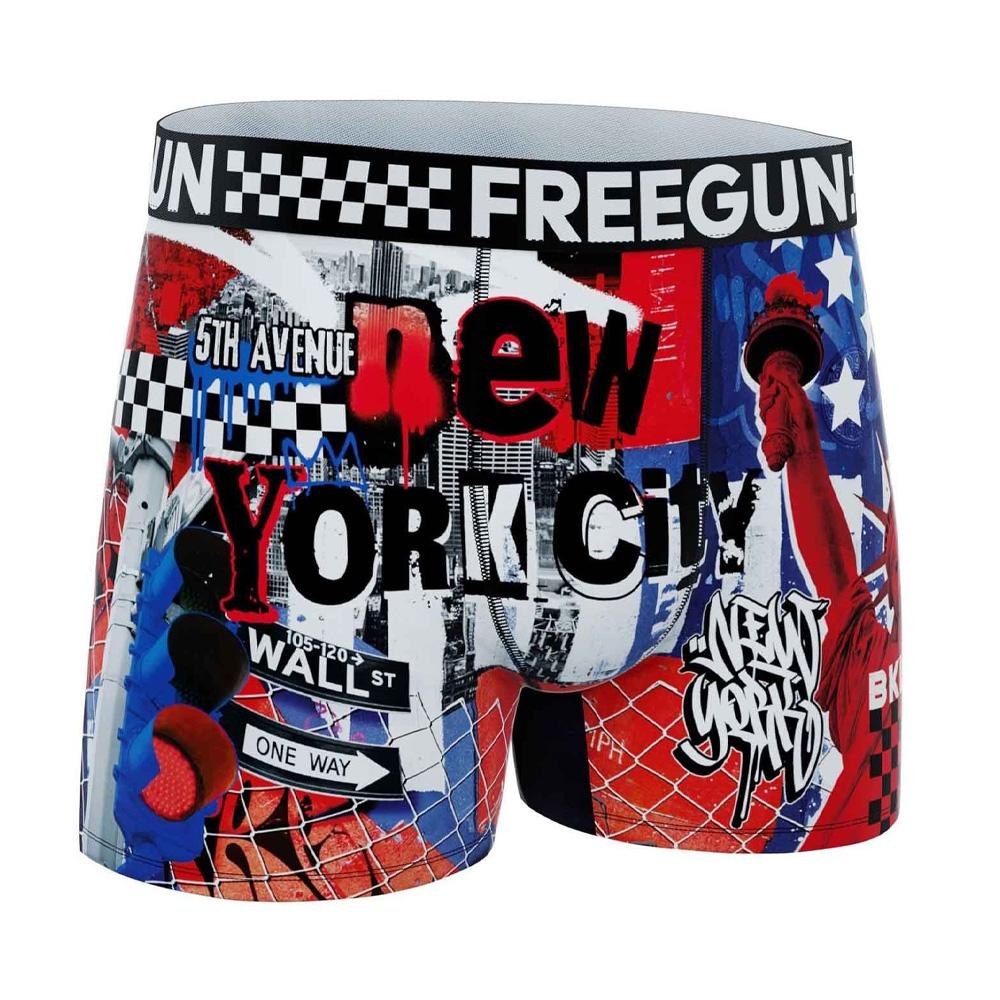 Boxer Bleu/Rouge/Blanc Garçon Freegun NYC pas cher
