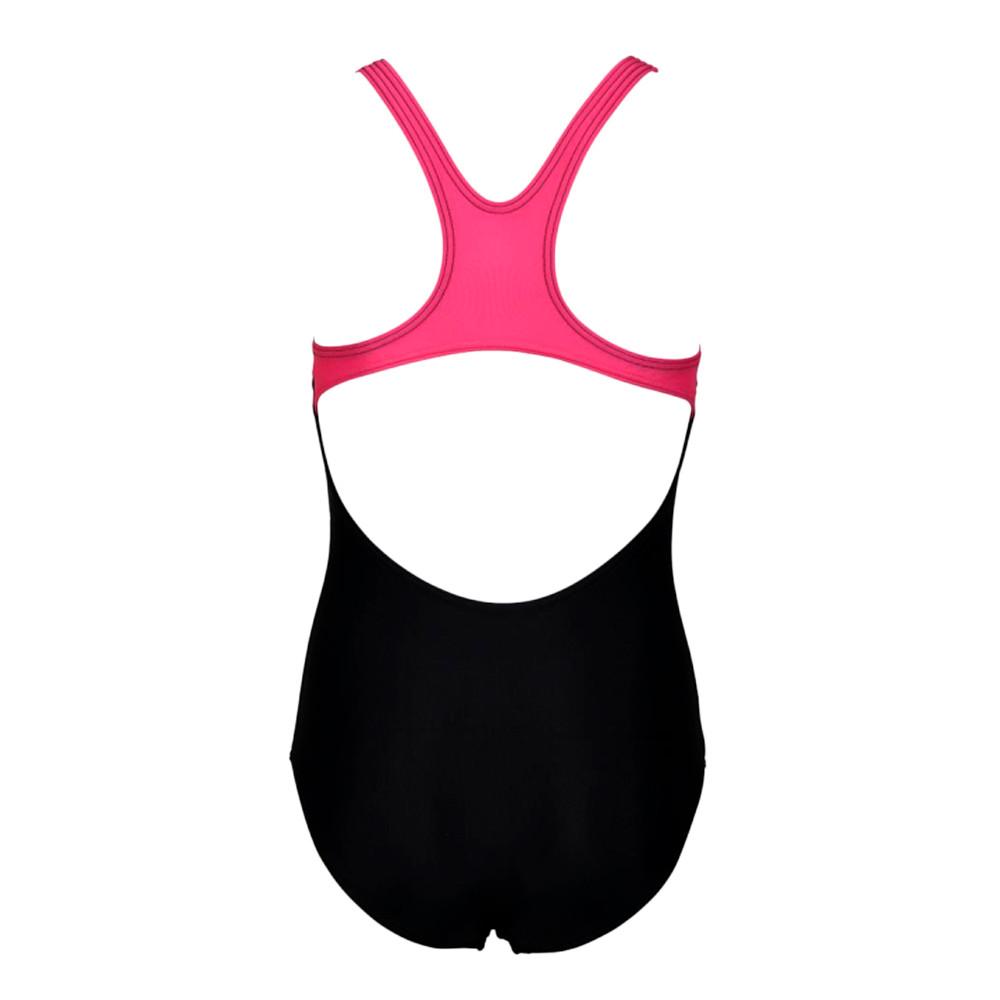 Maillot de bain 1 pièce Noir Fille Arena Pro Logo vue 2