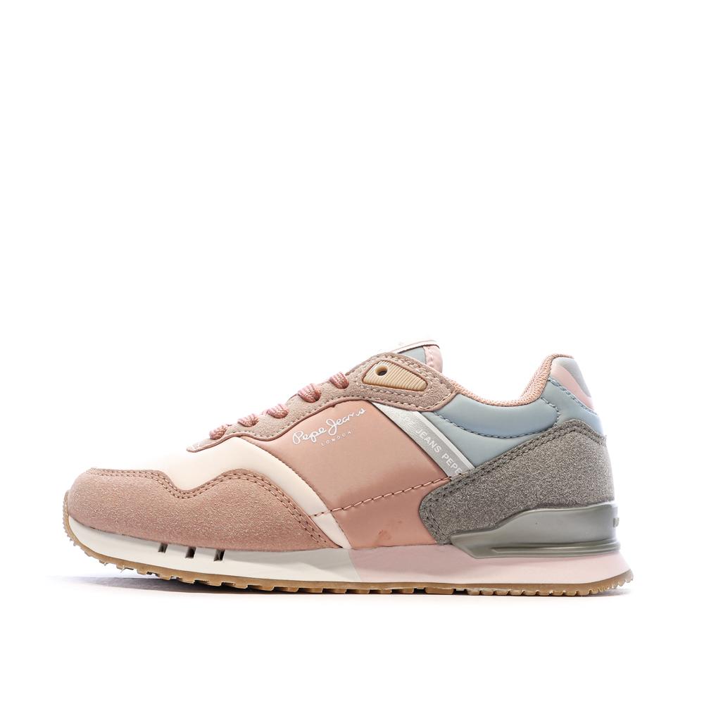 Baskets Rose Homme Pepe jeans London pas cher