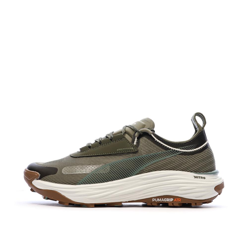 Chaussures de running Kaki Homme Puma Voyage Nitro 3 pas cher