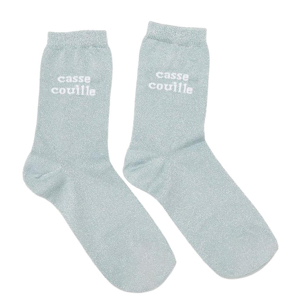 Chaussettes Vert Pastel Femme Twinday Casse Couille pas cher