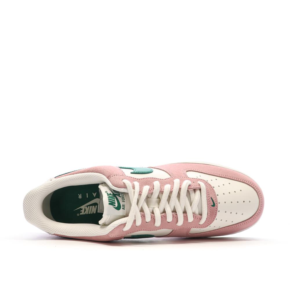 Baskets Roses/Vertes Homme Nike Air Force 1 vue 4
