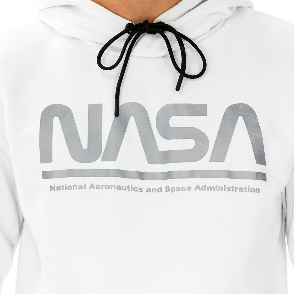 Sweat à capuche Blanc Homme Nasa 23H vue 3