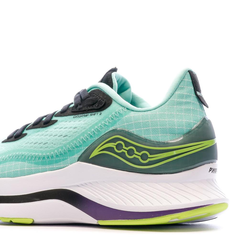 Chaussures de running Vertes Femme Saucony Endorphin Shift 2 vue 7
