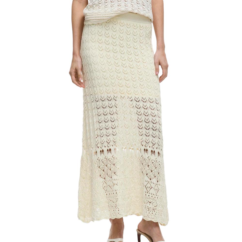 Jupe Beige Vila Femme Vidolise Ankle pas cher