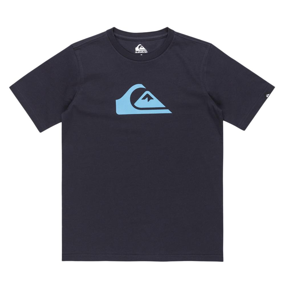 T-Shirt Marine Garçon Quiksilver Comp Logo pas cher