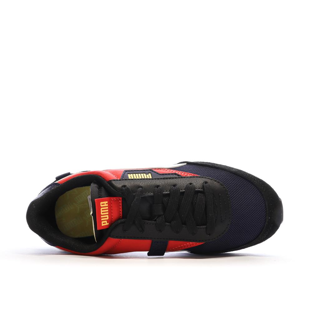 Baskets Marine/Noir/Rouge Garçon Puma Future Rider vue 4