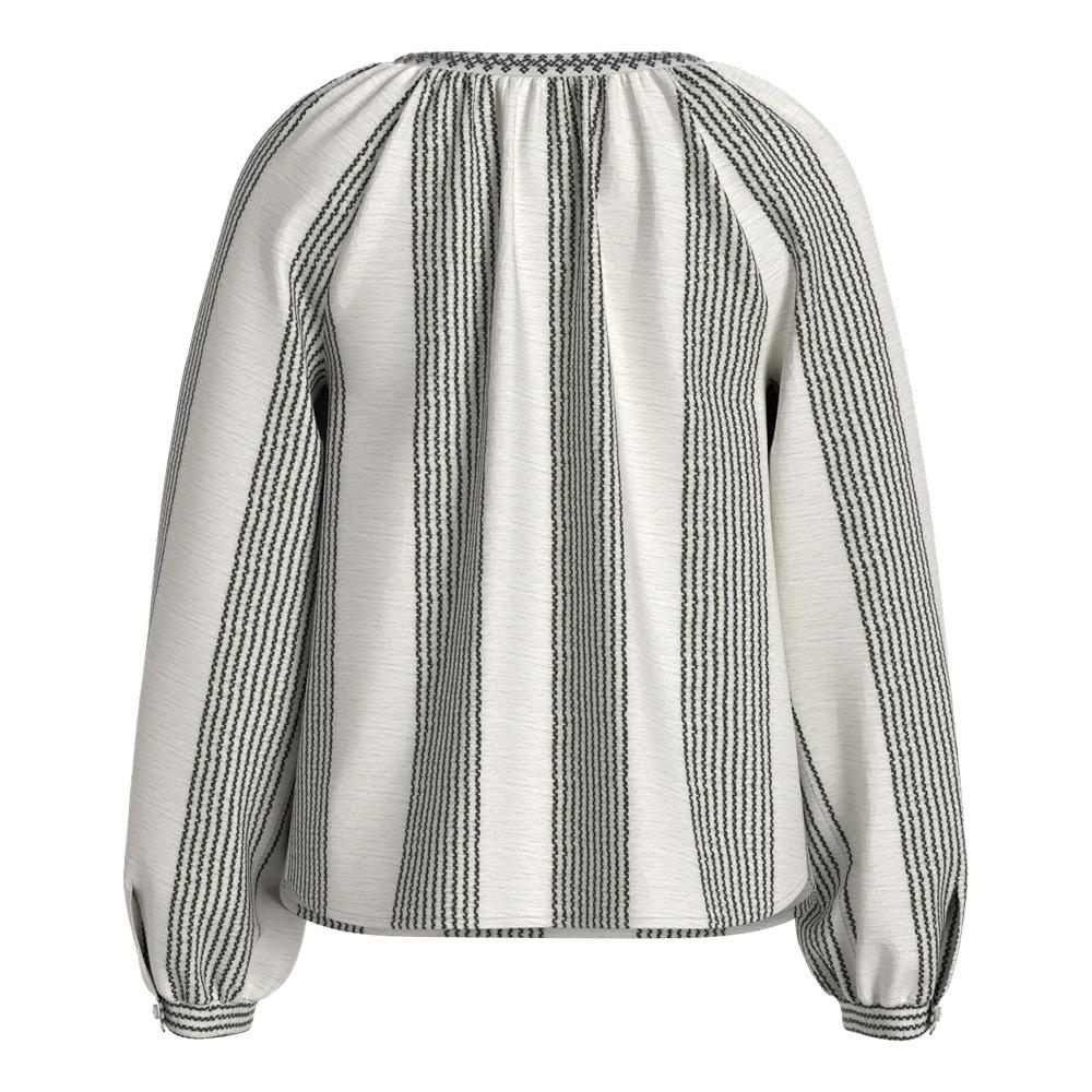 Blouse Blanche/Grise Foncé Femme Vila Zoffe vue 2