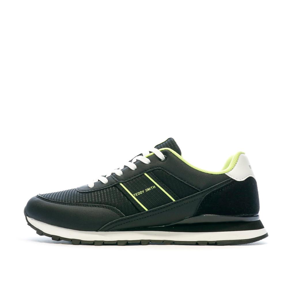 Baskets Noir/Vert Homme Teddy Smith Basses pas cher