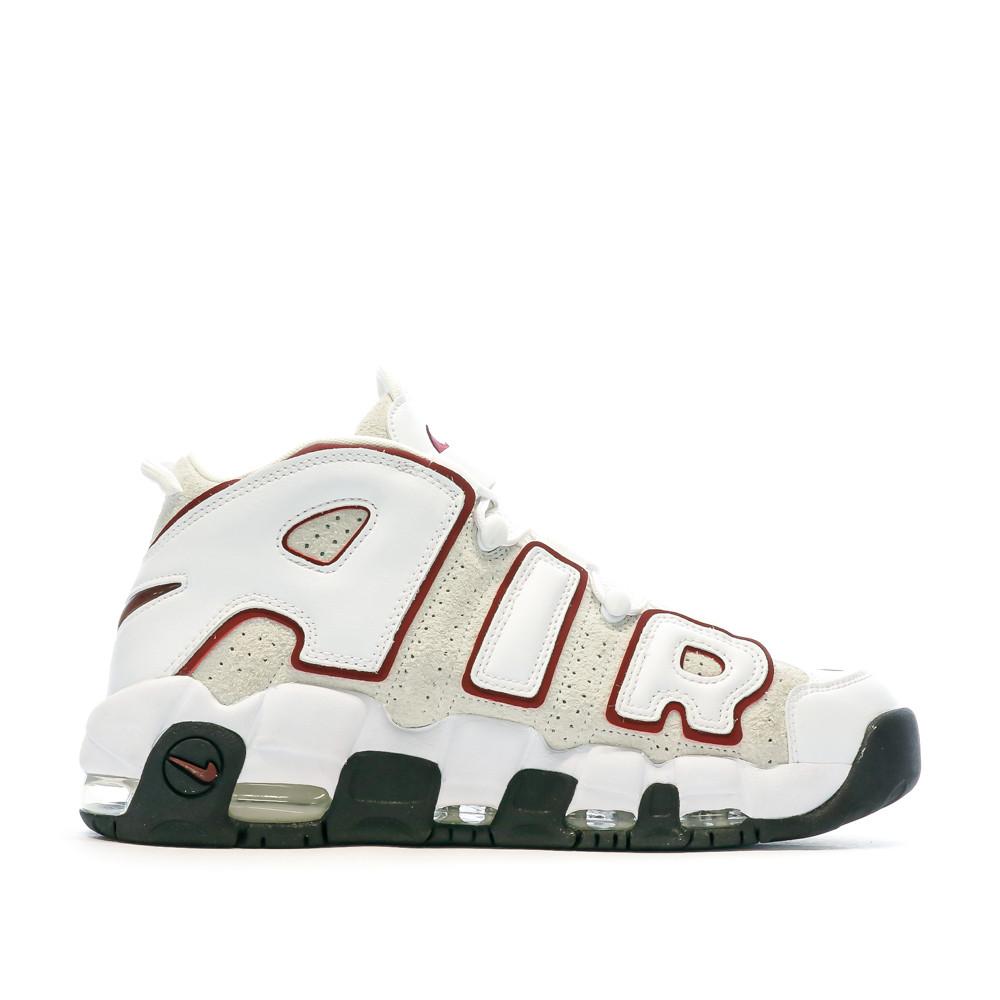Baskets Écru/Rouge Homme Nike Air More Uptempo 96 vue 2