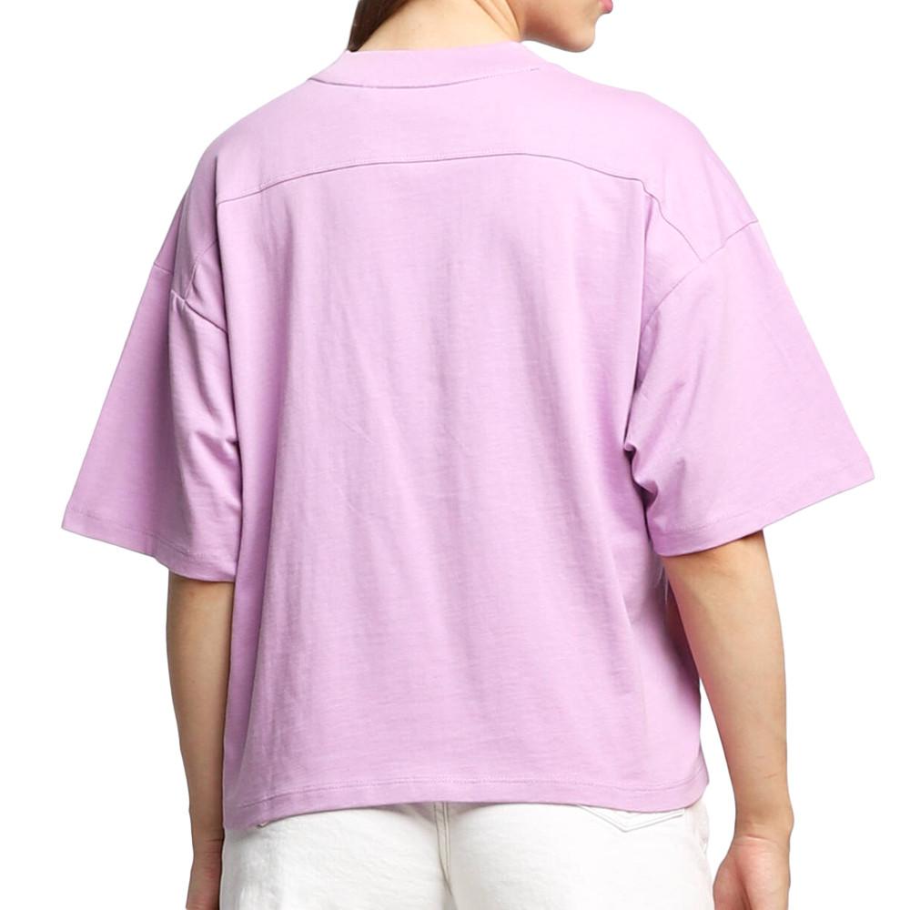 T-shirt Violet Femme Superdry Tech Boxy vue 2