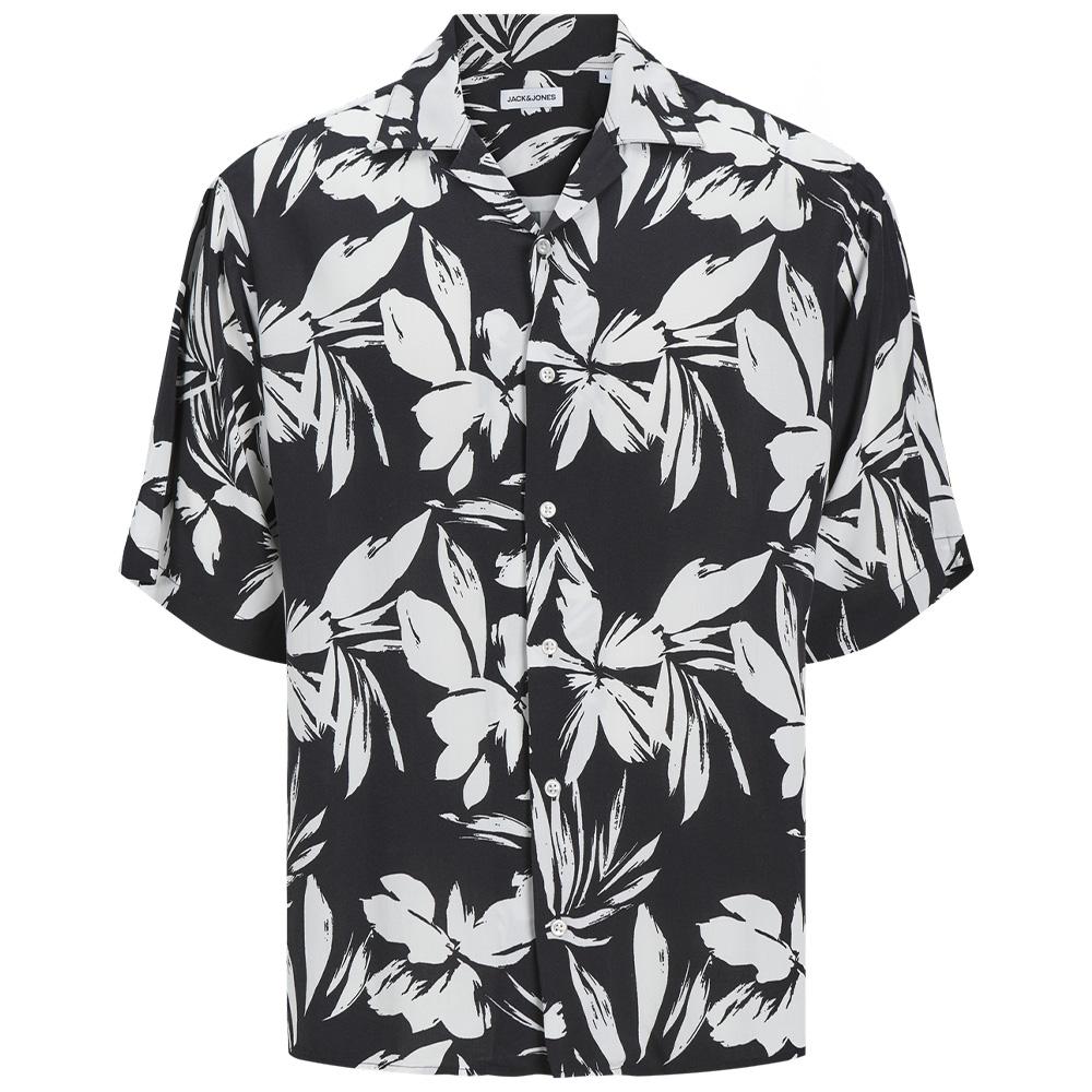 Chemisette Marine/Blanche Homme Jack & Jones Resort Floral vue 3
