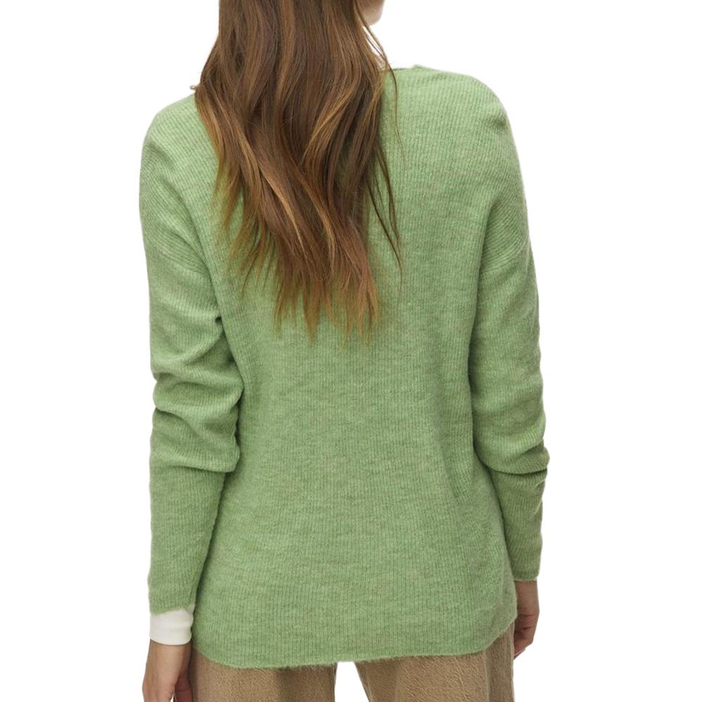 Pull Vert Femme Vero Moda Crew vue 2