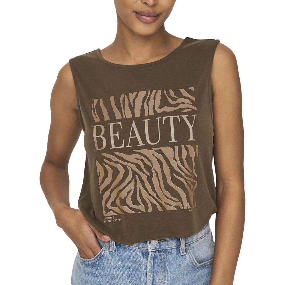 Débardeur Marron Femme Only Free Life pas cher