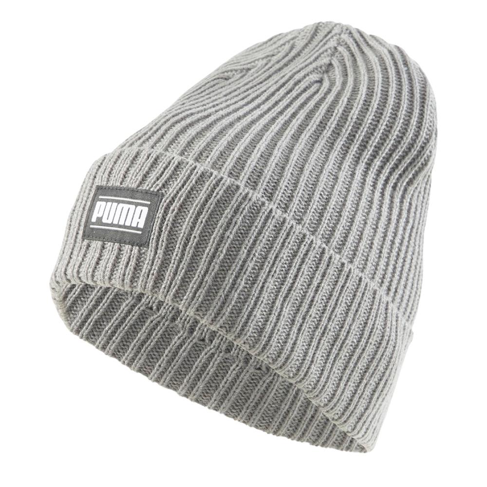 Bonnet Gris Homme Puma Ribbed Classic Cuff Beanie pas cher
