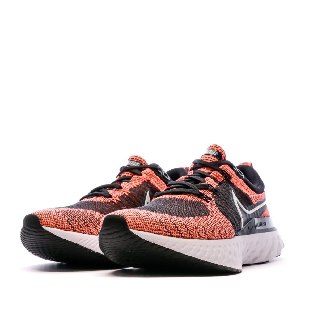 Chaussures de running Noir/Orange Femme Nike React Infinity Run vue 6