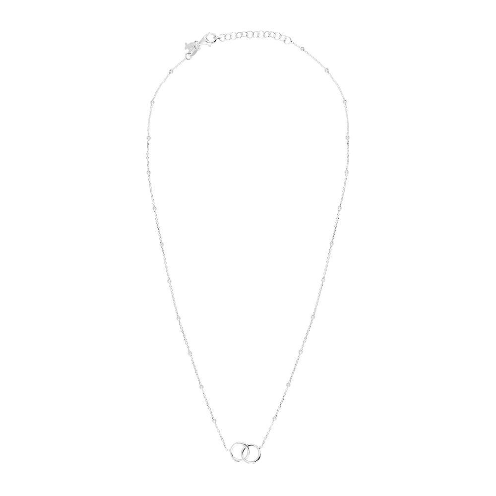 Collier Argenté Anneaux Clio Blue CO4008 pas cher