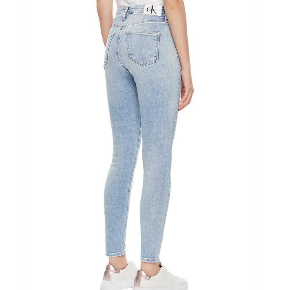 Jean Skinny Bleu Femme Calvin Klein Jeans High Rise vue 2