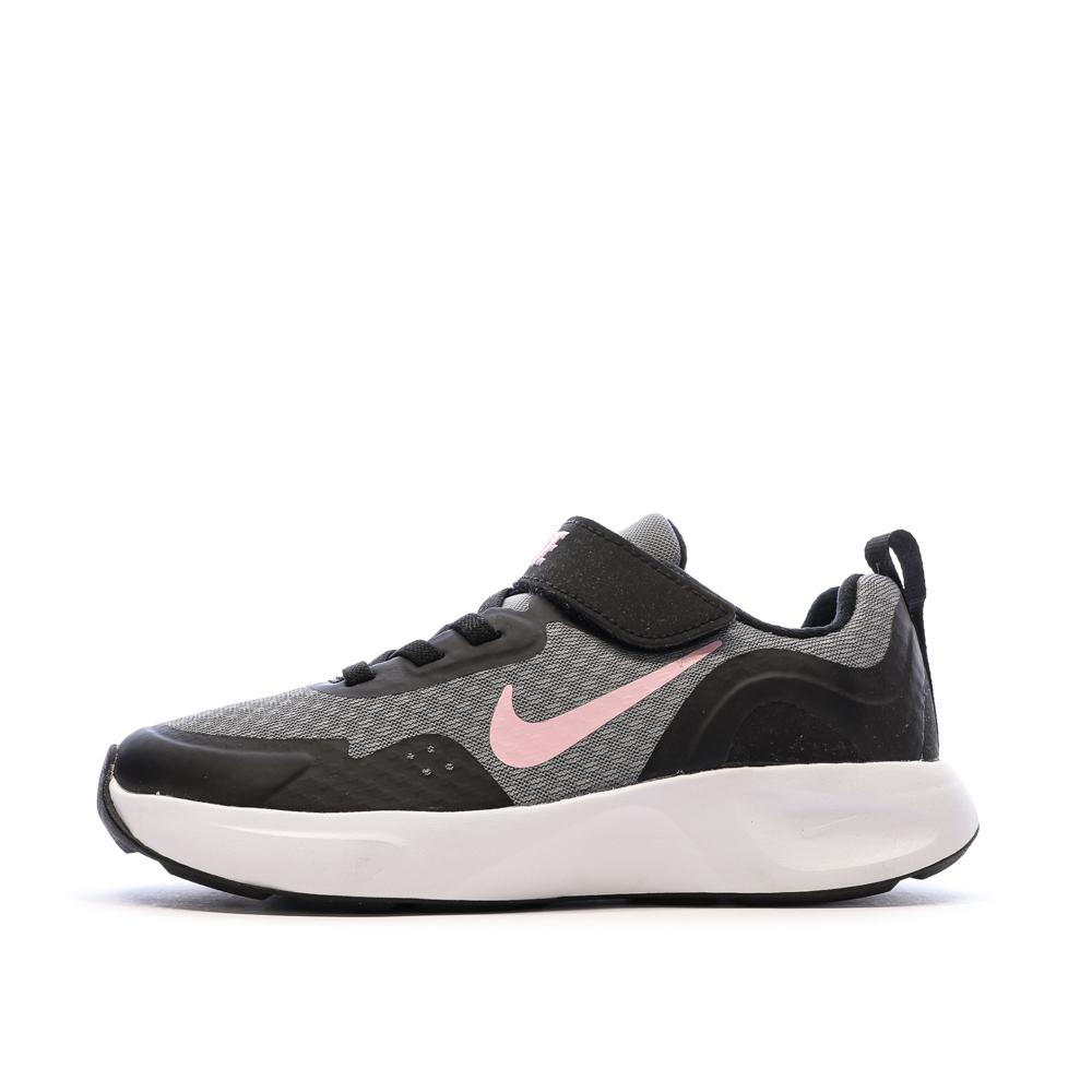 Baskets Grise/Rose Fille Nike Wearallday pas cher