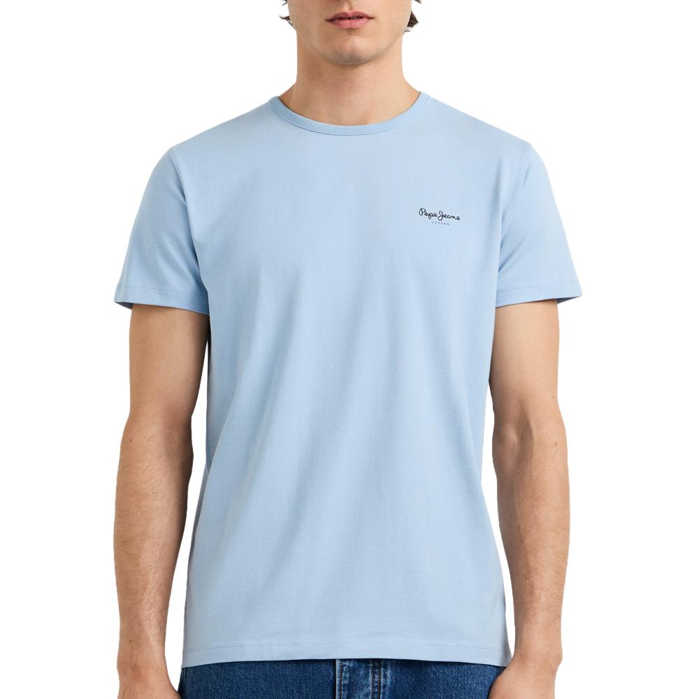 Camiseta azul claro real para hombre Pepe Jeans Original barato