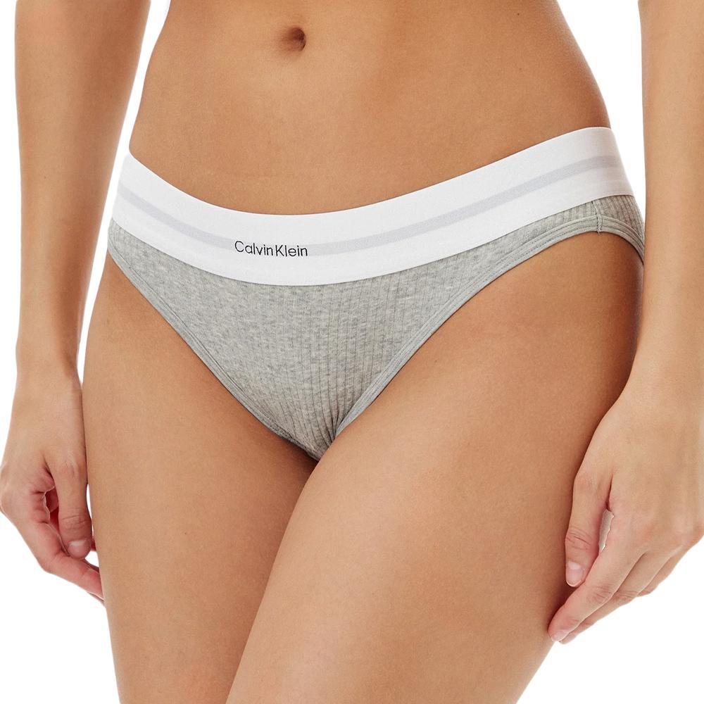 Culotte Grise Femme Calvin Klein Jeans Bikini pas cher