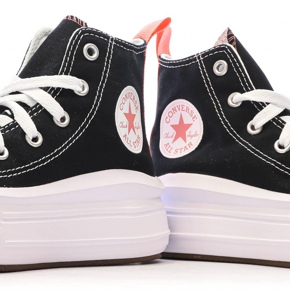 Baskets Noires Fille Converse Chuck Taylor All Star Move vue 7