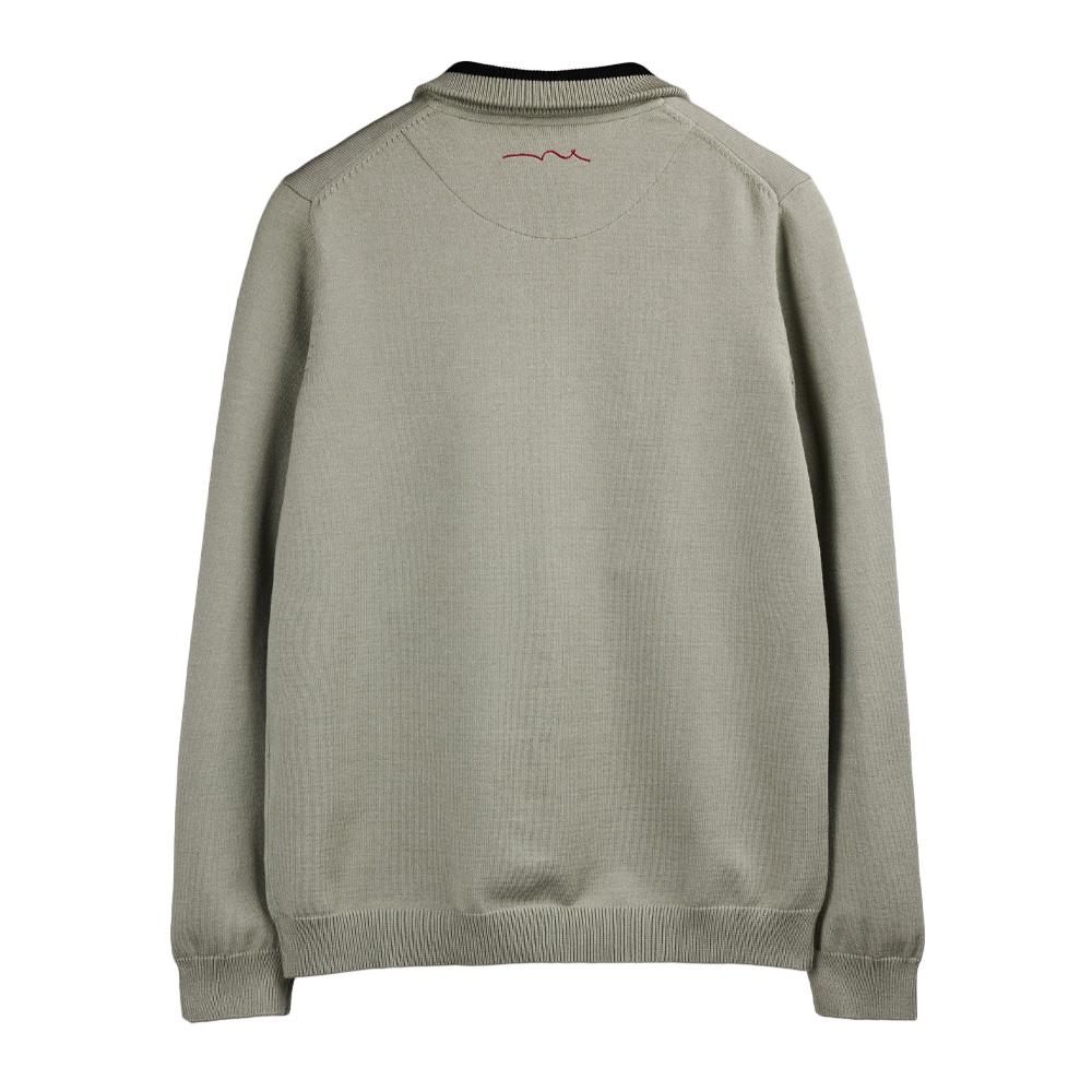 Sweat Zippé Vert Homme Teddy Smith Martyn vue 2
