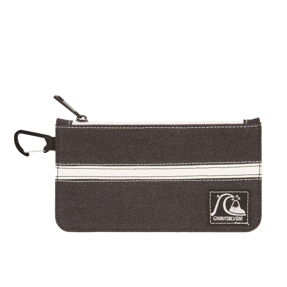 Pochette Zippée Noire Homme Quiksilver Original pas cher