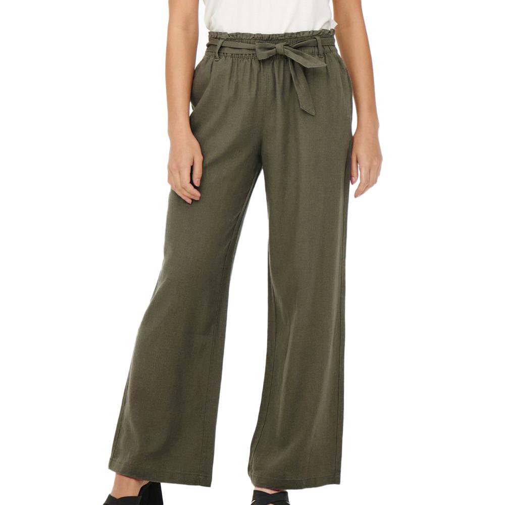 Pantalon Kaki Femme JDY Linen pas cher