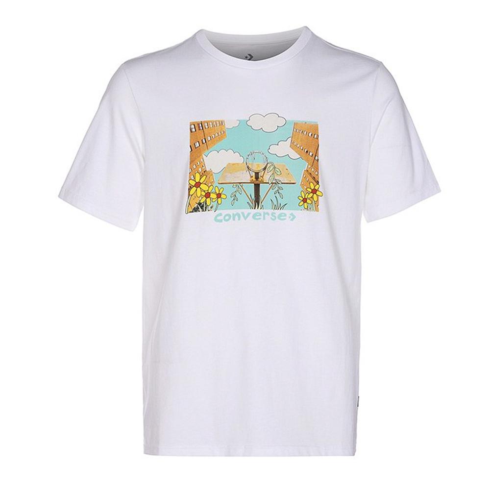 T-shirt Blanc Homme Converse Overgrown pas cher