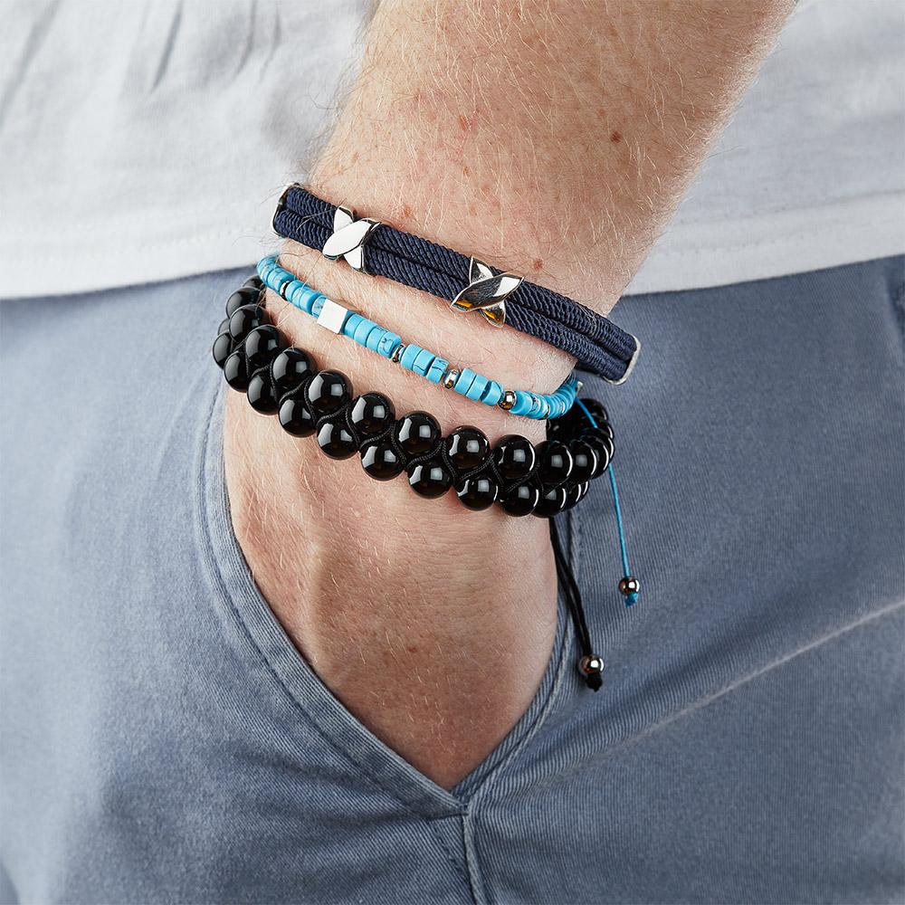Bracelet Turquoises Homme Geographical Norway 315077 vue 2