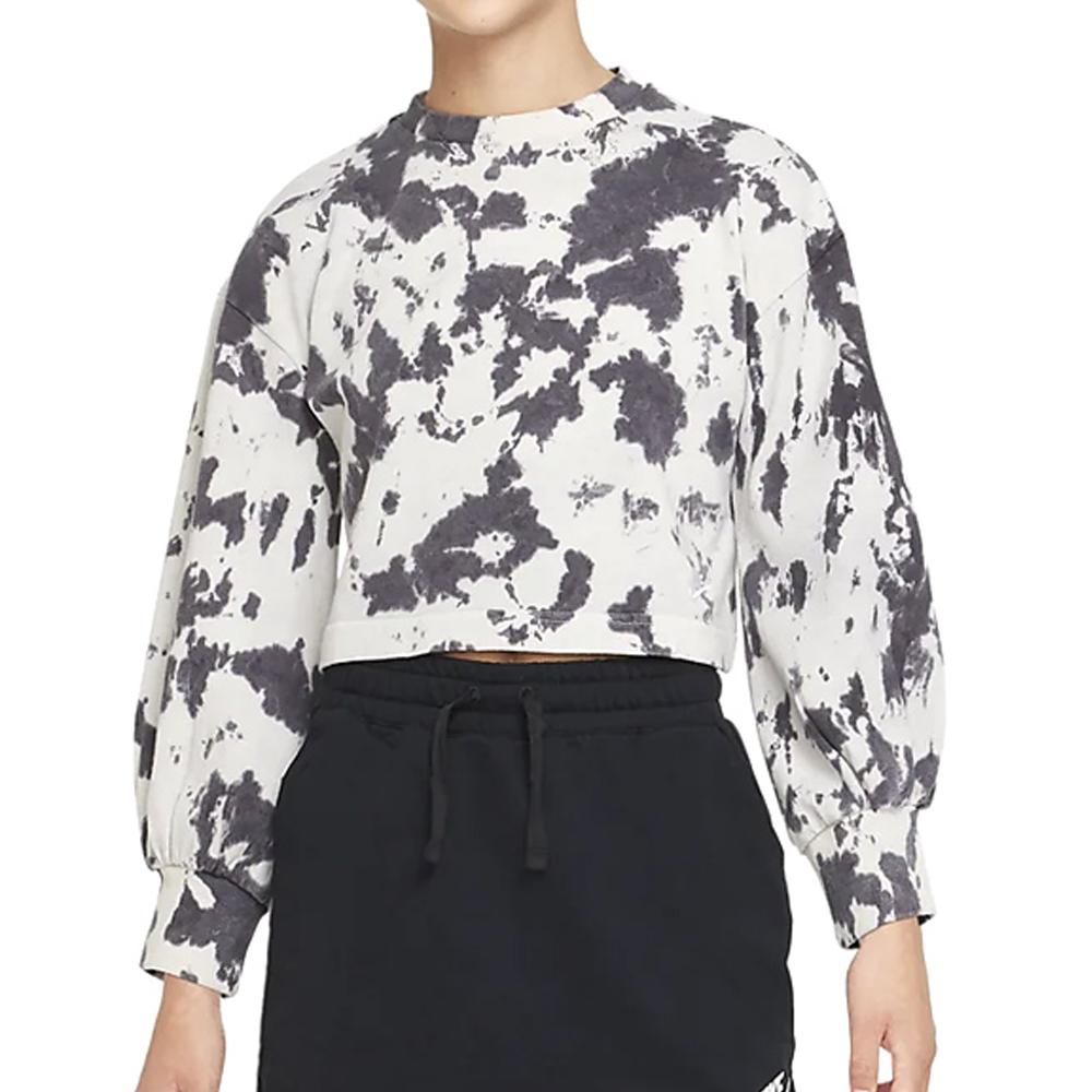 Sweat Gris Fille Nike Wash pas cher