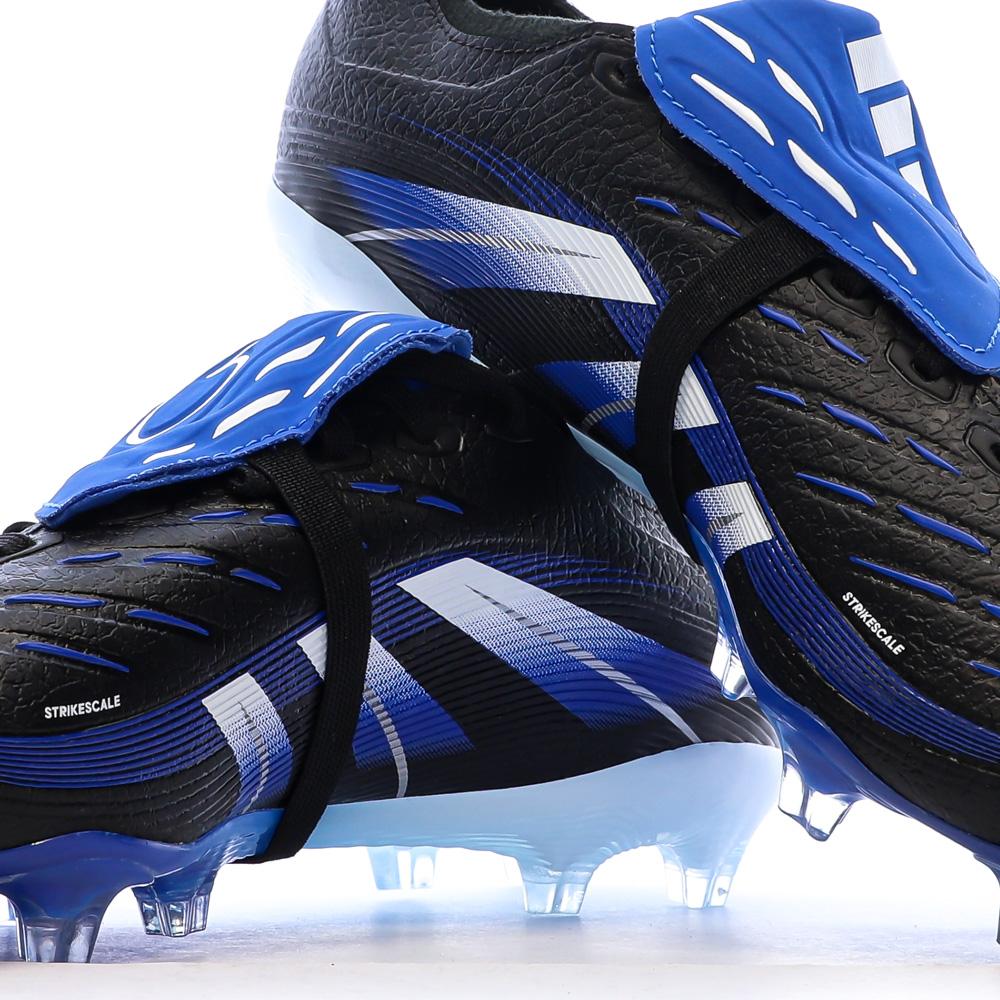 Chaussures de Foot Noir/Bleu Homme Adidas Predator League FT FG/MG JB vue 7