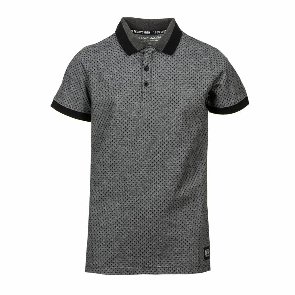 Polo gris garçon Teddy Smith P-Game pas cher