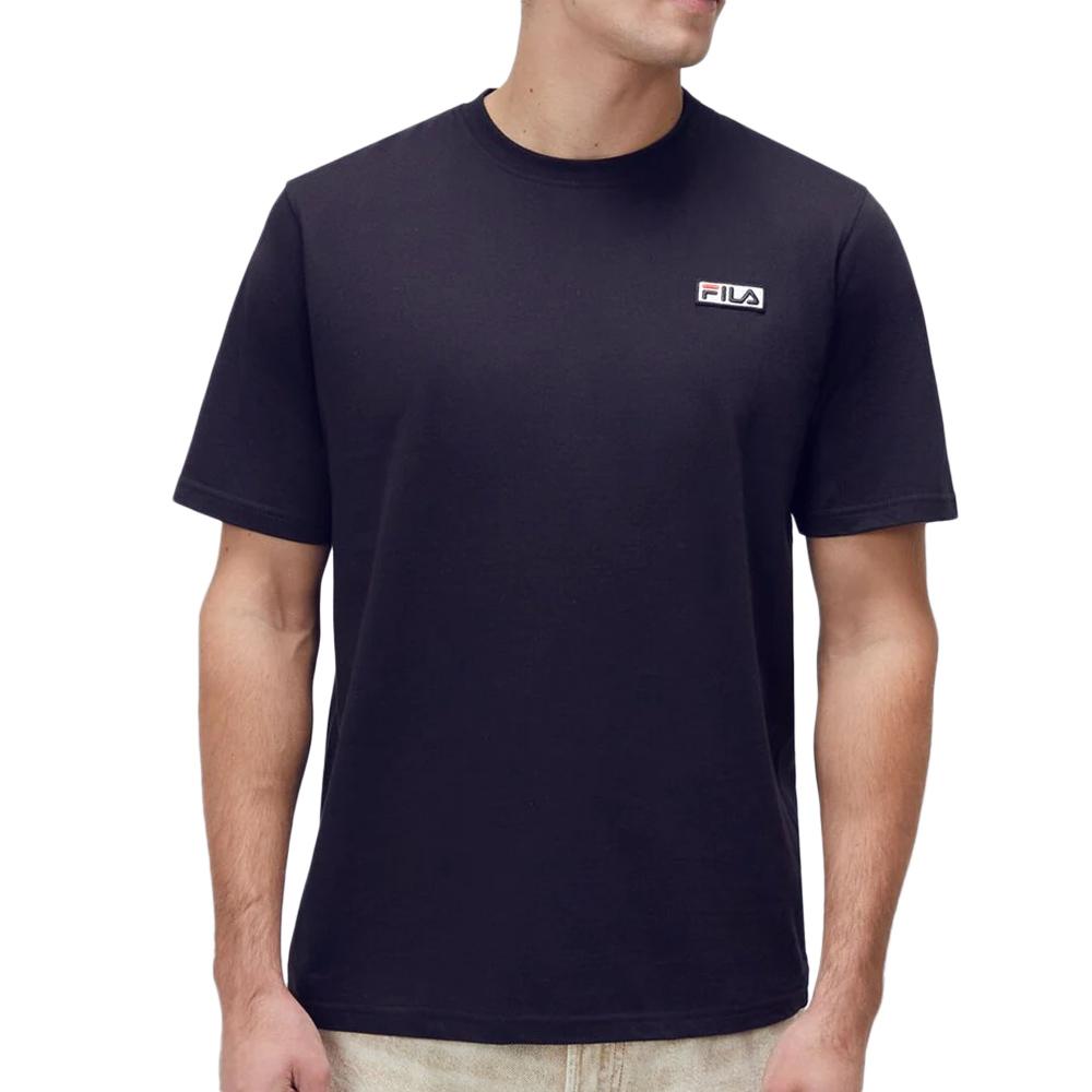T-shirt Marine Homme Fila Embroidered pas cher