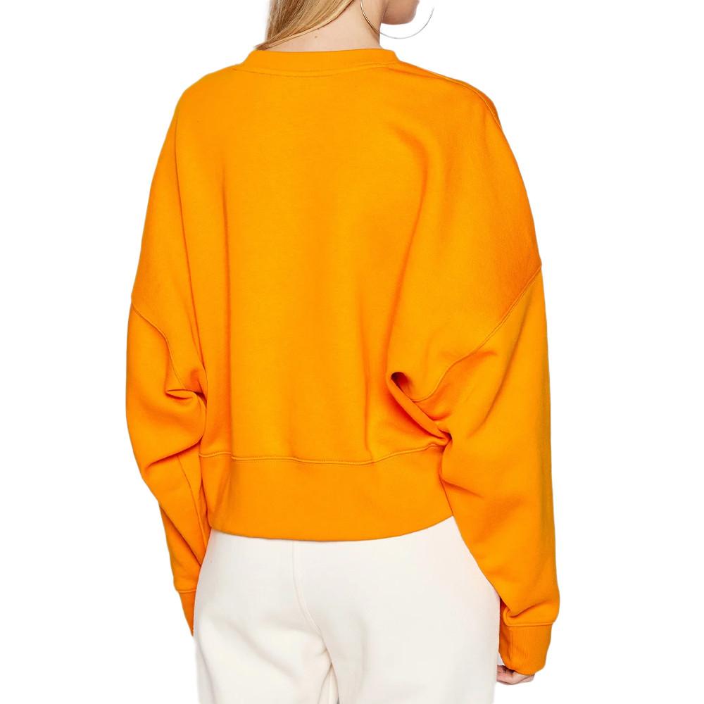 Sweat Orange Femme Adidas 7477 vue 2