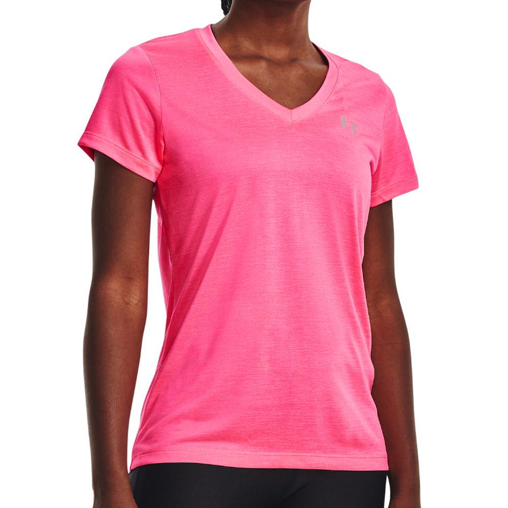 T-Shirt Rose femme Under Armour Twisted Tech pas cher