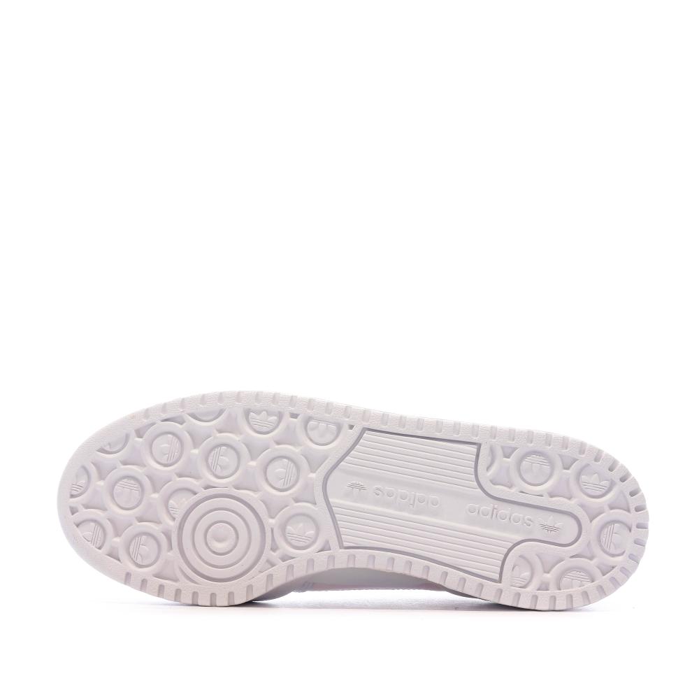 Baskets Blanches/Rose Femme Adidas Forum Bold vue 5