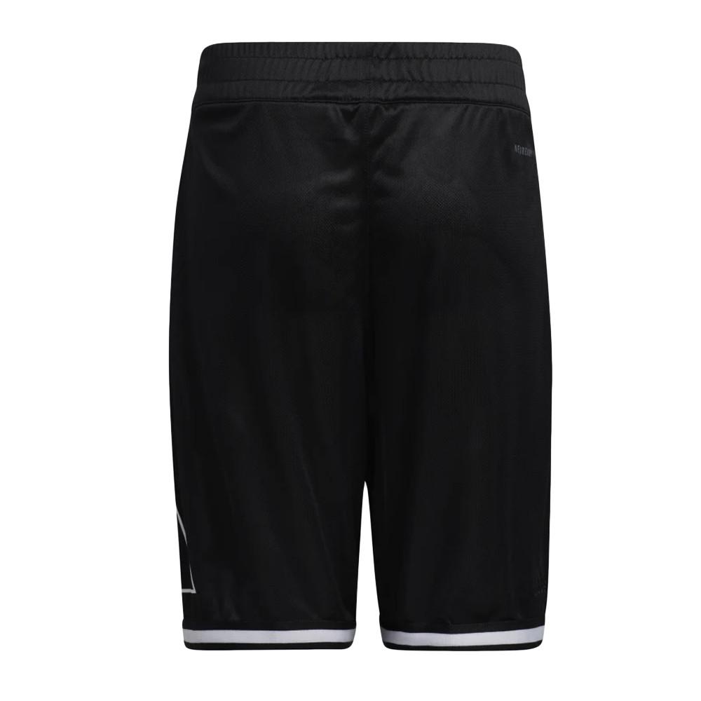 Short de basketball Noir Enfant Adidas Logo vue 2